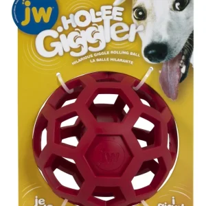 JW balle Hol-ee Giggler rouge